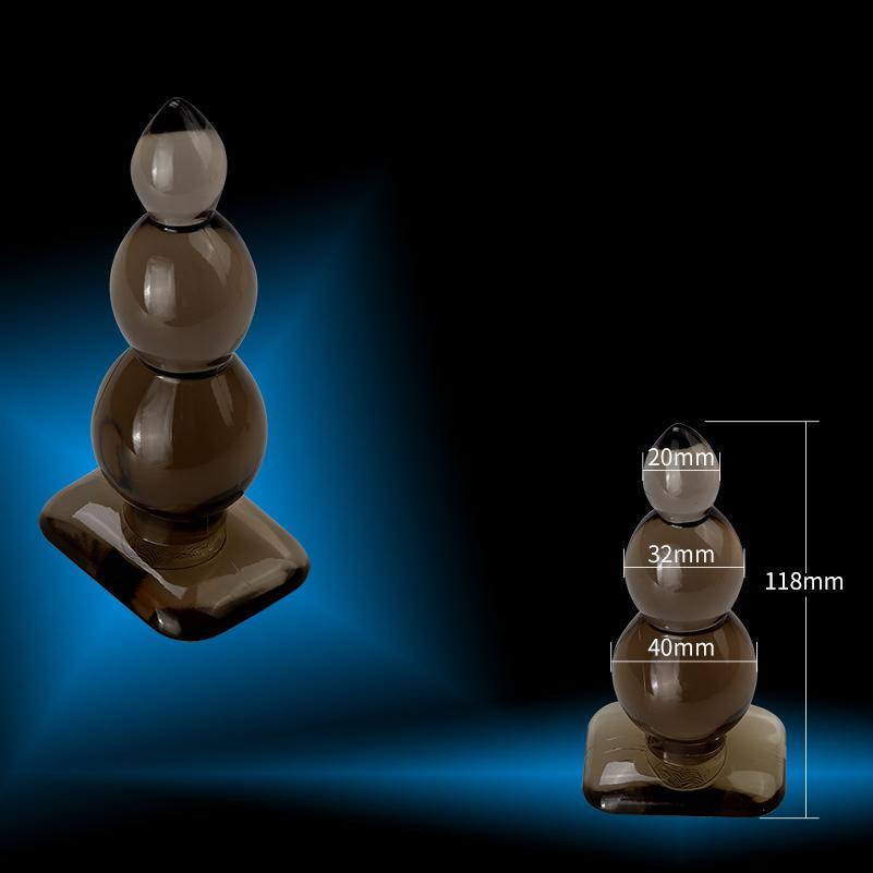 LETEN Anal Sex Toys Body Save Silicone 4 Size Butt Plug Anal Butt Plug Waterproof Anal Trainer Toy