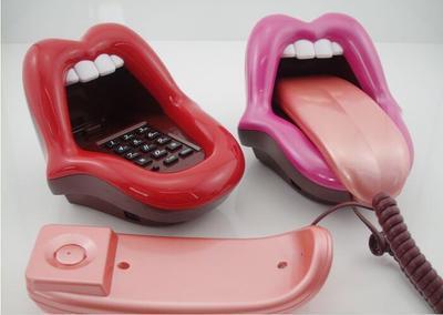 Telephone Sexy Red Lip Phone Fashion Big Mouth Phone Red Lip Love Phone