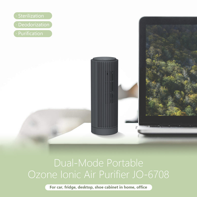 Portable Usb Battery Multi-Function Dual-Mode Ozone Negative Ion Air Purifier