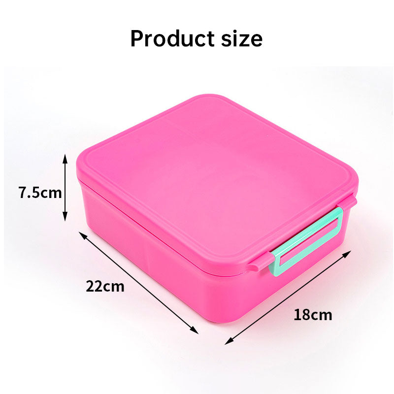 Kids' bento lunch bag: 1700ml containers with toppers, thermos, for school.