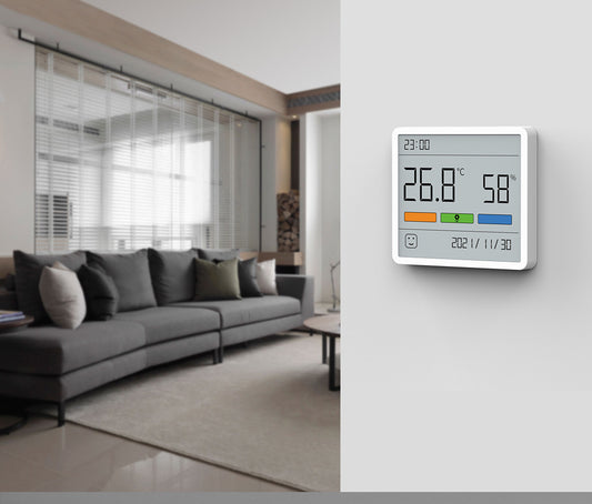 Clock Hygrograph All Portable Power Off Memory Can Be Pasted Can Stand