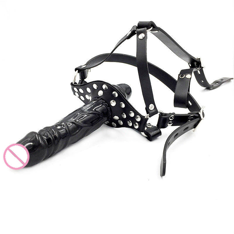 Horse Harness Type Double Head Dildo Ball Gag Women Wear