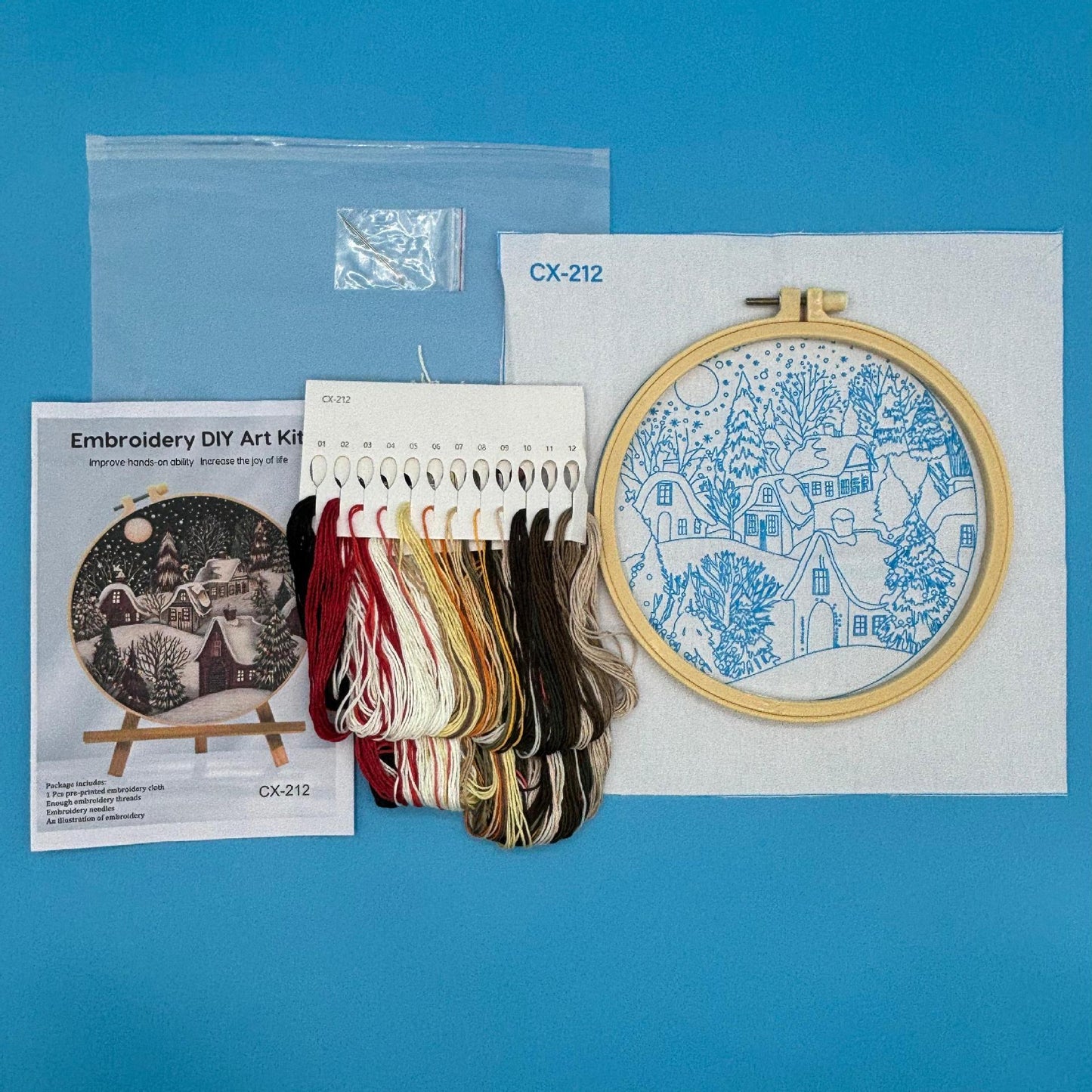 Kit Christmas Eve Kit Material Package Embroidery Fabric