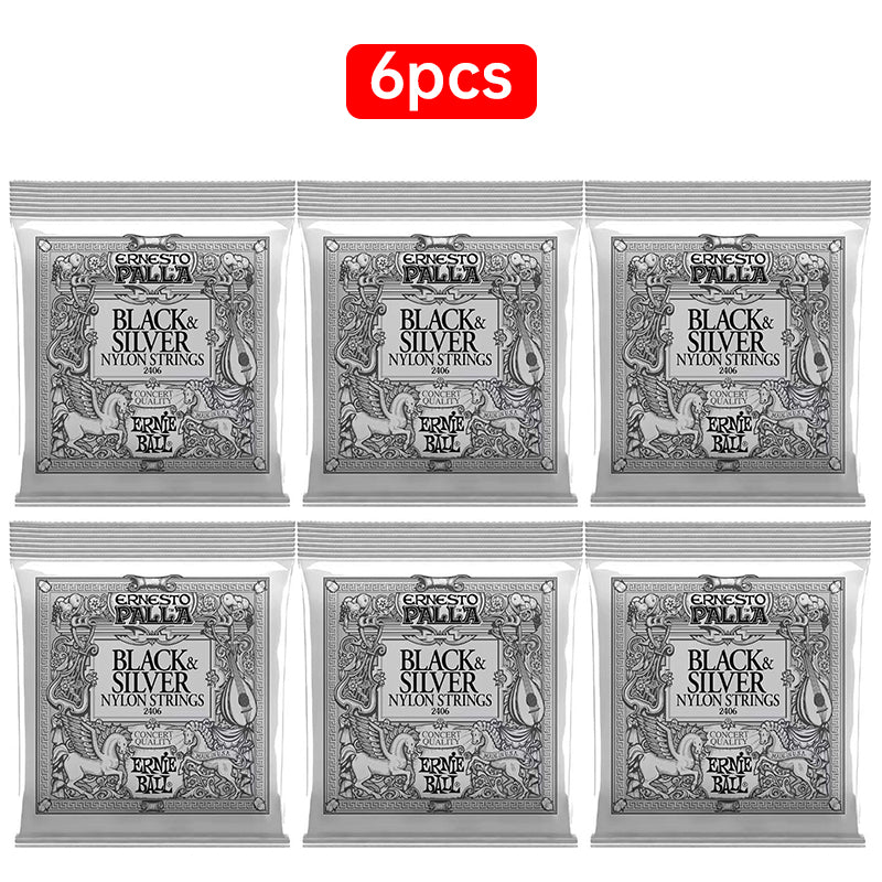 6 sets of Ernie Ball 2003-2008Folk strings,2403-2409classical strings for electric & acoustic guitars