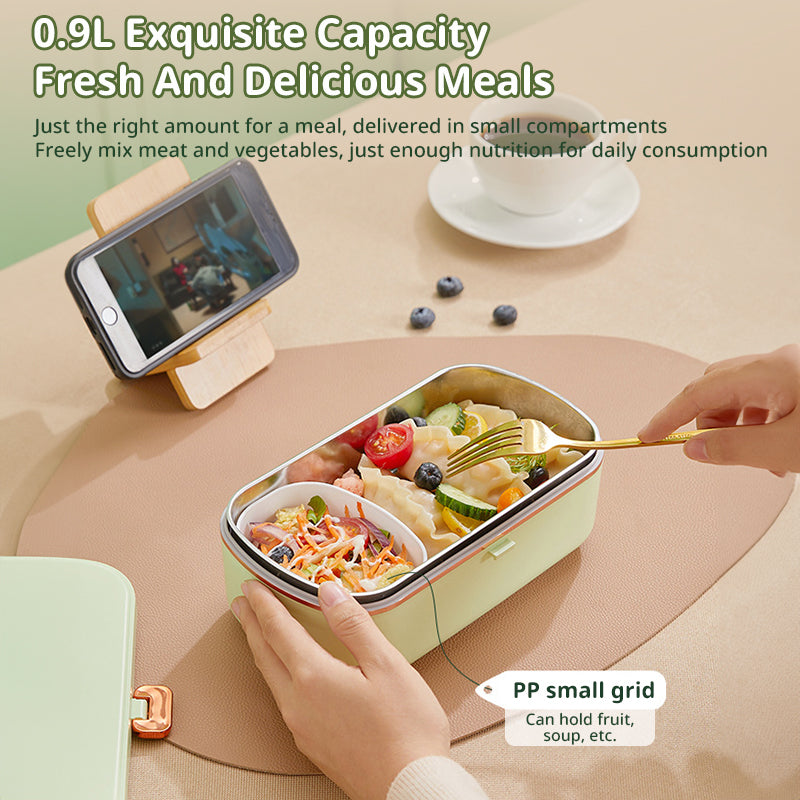 900ML Portable Electric Lunch Box for Office Workers. Self - heating, steaming, cooking, with heat preservation