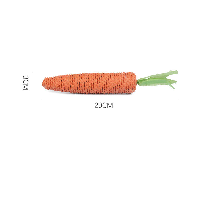 Cat Toys Carrot Bites Paper Toys Ringing Stones Cat Sticks Self Hi Tooth Grinding Sticks Interactive Pet Products