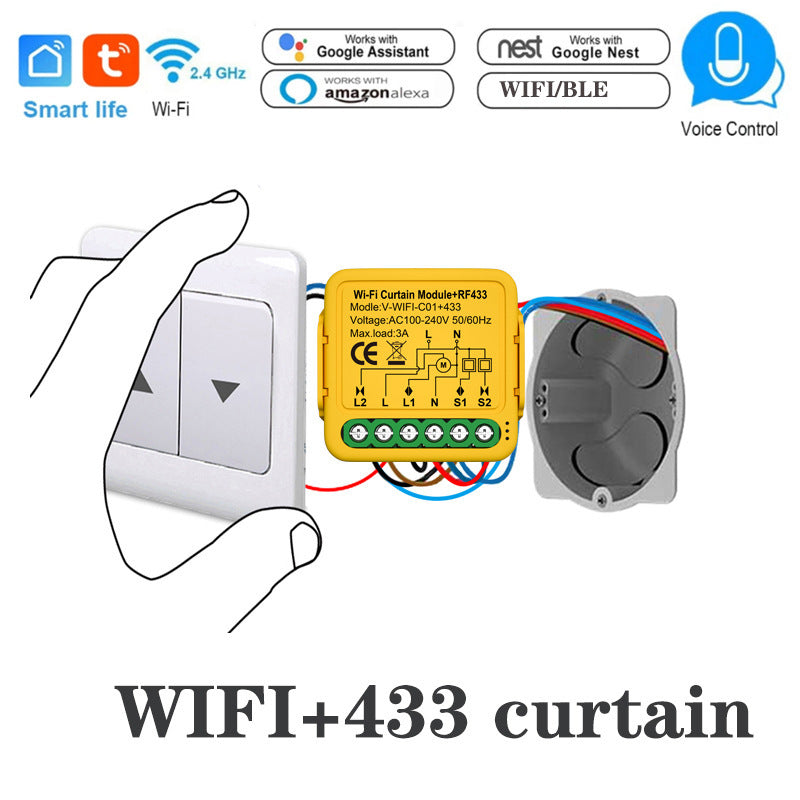 WIFI 433 Shutter Window Curtain Breaker