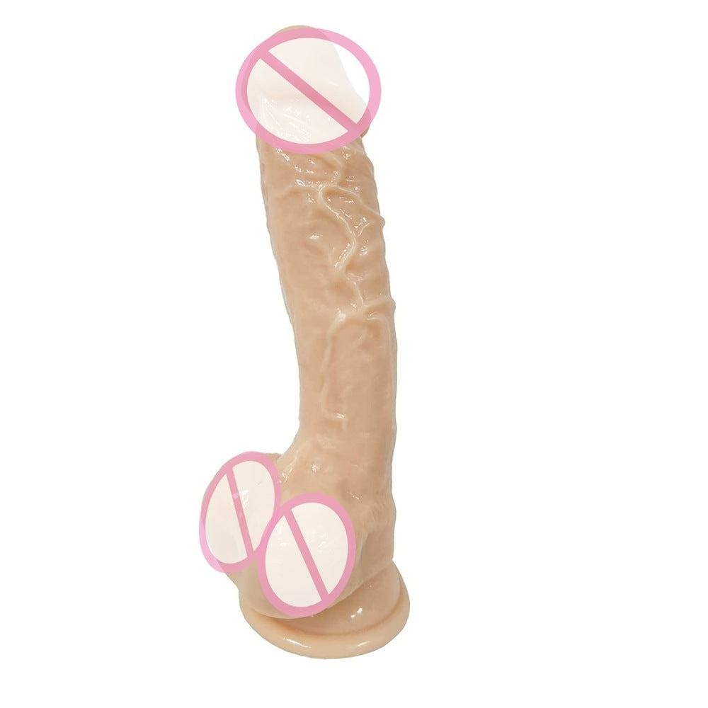 Crystal Simulation Penis Women's Masturbation Device Dildo Bold Lengthened Cannon Adult Sex Product