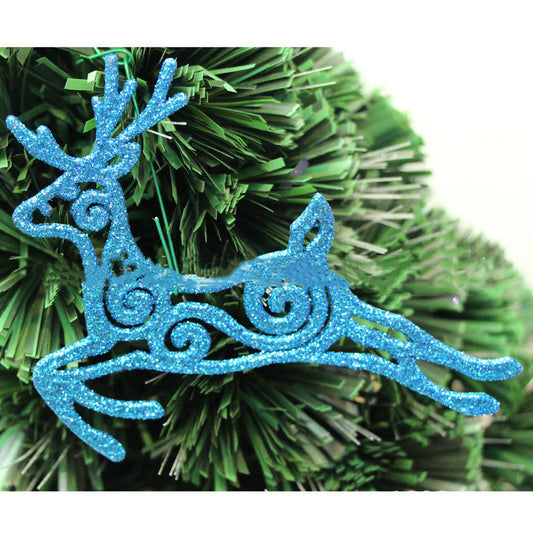 Christmas Decoration Hollow Plastic Flying Deer Pendant