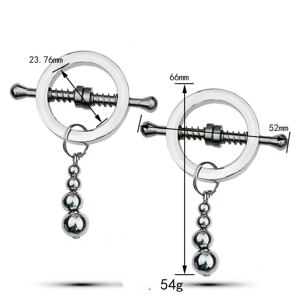 Metal Toys Silver Nipple Clamp Crab Butterfly Clip Pendant Silver Calabash Pendent