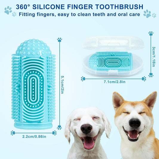 Dog Toothbrush Dog Tooth Brushing Kit Dog Finger Toothbrush For Dog Teeth Cleaning Dog Dental Care Cat Toothbrush Dog Tooth Brush Puppy Toothbrush Pet Toothbrush