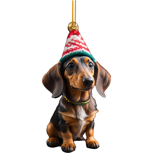 Christmas Tree Pendant Acrylic Ornaments Inside Car