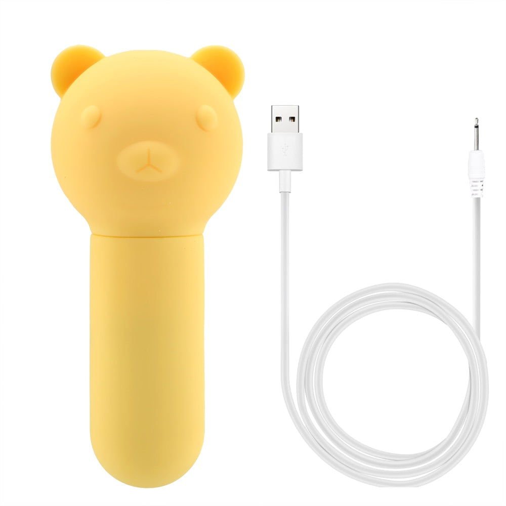 IKOKY 10 Frequency Bullet Vibrating Egg Clitoris Stimulator USB charging G-spot Massager Little Bear Vibrator Sex Toys For Women