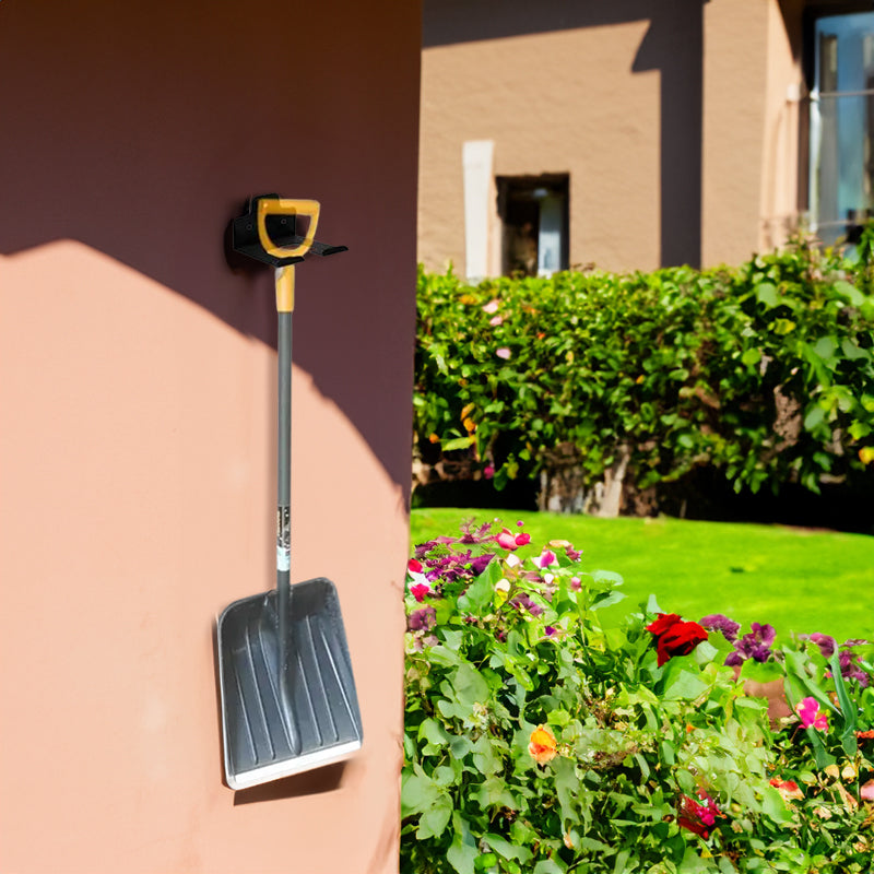 Rustproof Wall - mounted Hanger Rack: Heavy - duty, perfect for storing garden trimmers and other tools.