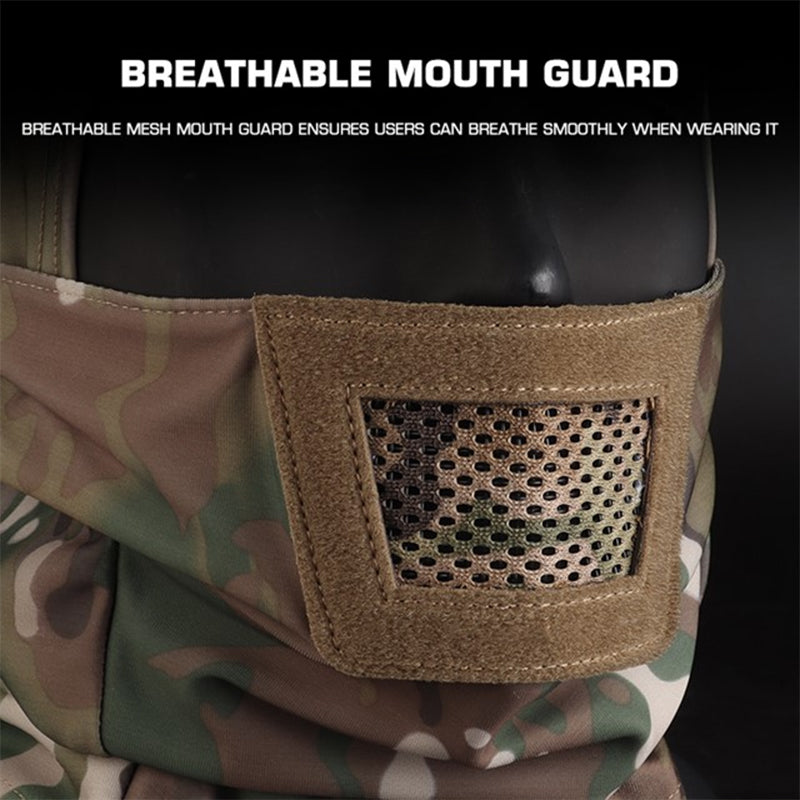 Men's Airsoft Mask, also a balaclava, for paintball, hunting, cycling. Knight style, full face protection.
