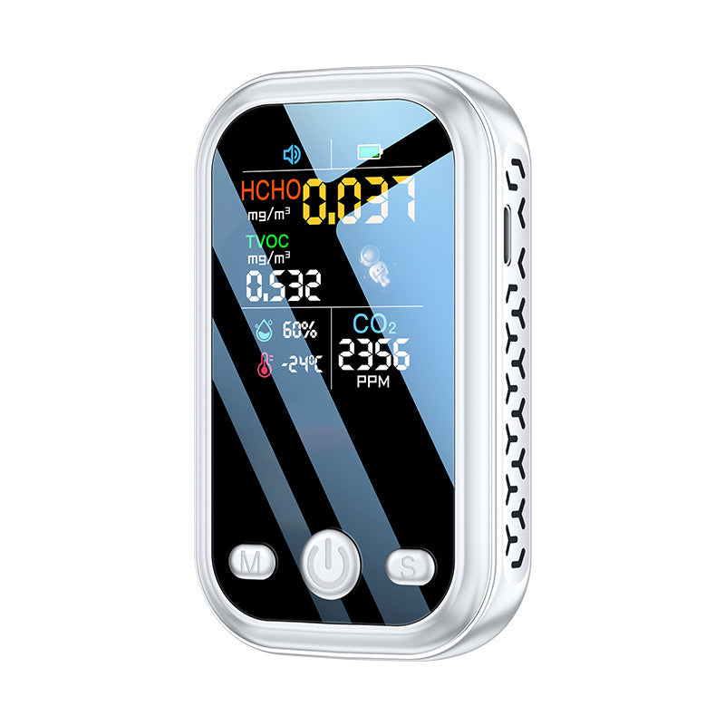 Handheld Portable Air Quality Detector With Indoor Temperature And Humidity