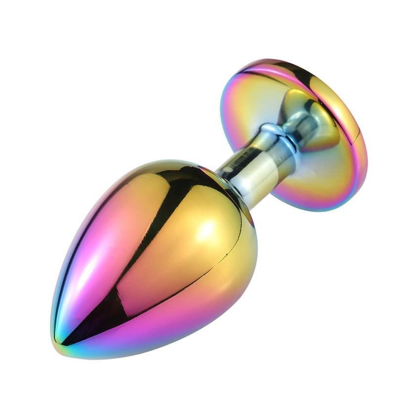 Metal Colorful Anal Plug Anal Expansion Adult Supplies Sex Training Toys Masturbation Male And Female Appliances