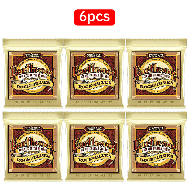6 sets of Ernie Ball 2003-2008Folk strings,2403-2409classical strings for electric & acoustic guitars