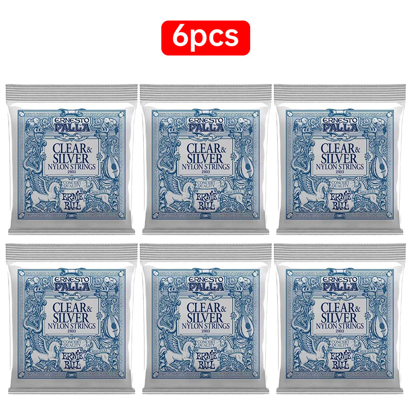 6 sets of Ernie Ball 2003-2008Folk strings,2403-2409classical strings for electric & acoustic guitars