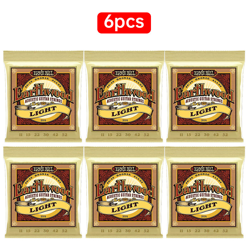 6 sets of Ernie Ball 2003-2008Folk strings,2403-2409classical strings for electric & acoustic guitars