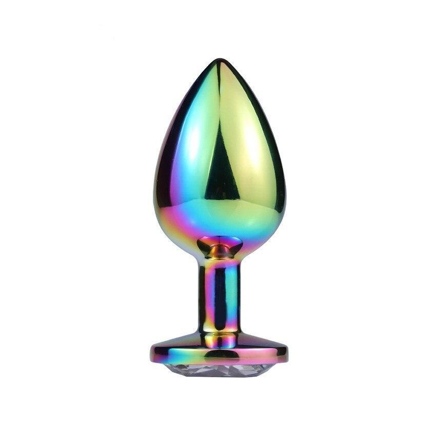 Metal Colorful Anal Plug Anal Expansion Adult Supplies Sex Training Toys Masturbation Male And Female Appliances
