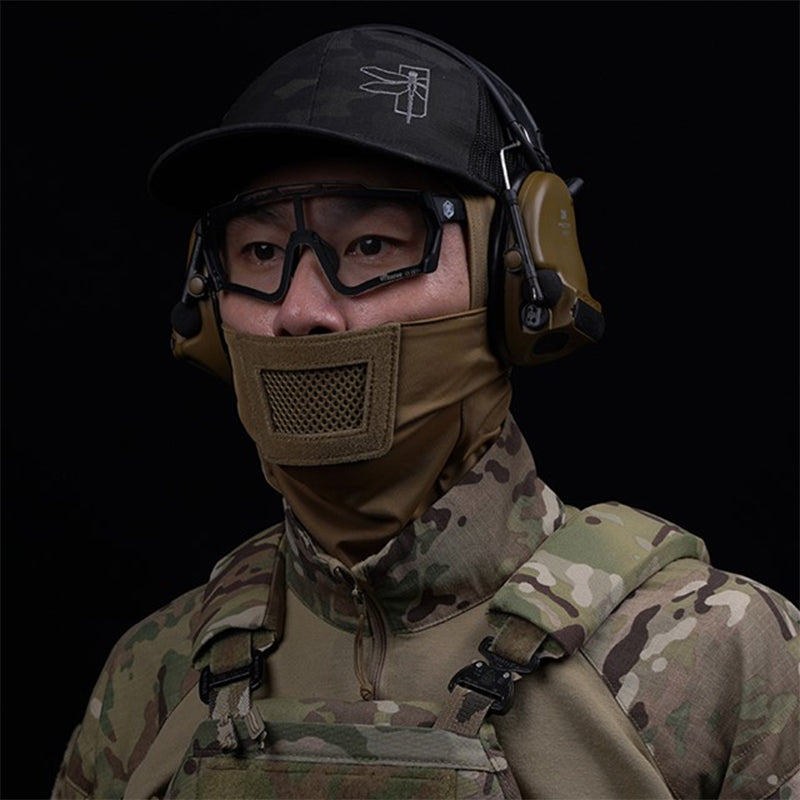 Men's Airsoft Mask, also a balaclava, for paintball, hunting, cycling. Knight style, full face protection.