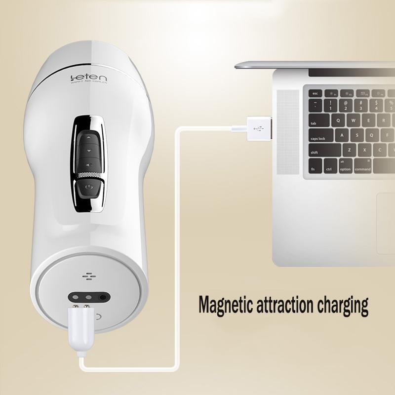 Leten Voice Interactive Sex Toys for Men Clip Sucking Artificial Vagina Male Masturbator