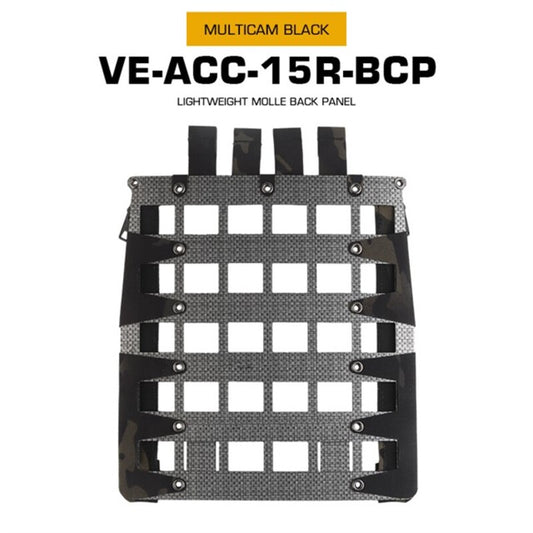 Tactical Vest - Molle Zipper Back Panel, for Paintball, Airsoft, Outdoor Hunting. Plate Carrier Expansion Equipment.