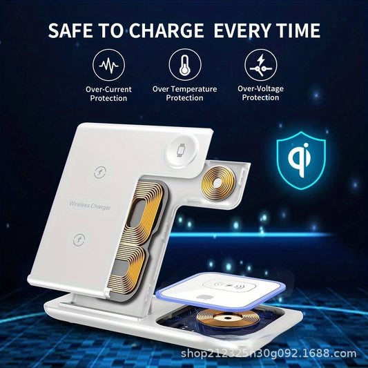 Four-in-one Folding Wireless Charger Three-in-one Wireless Charger