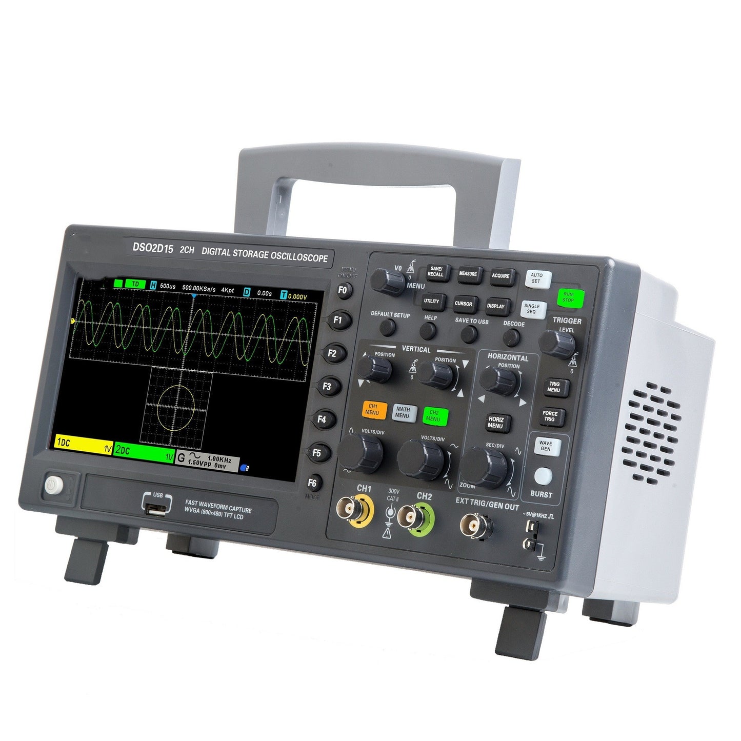 Digital Storage Oscilloscope DSO2D10 With Signal Source