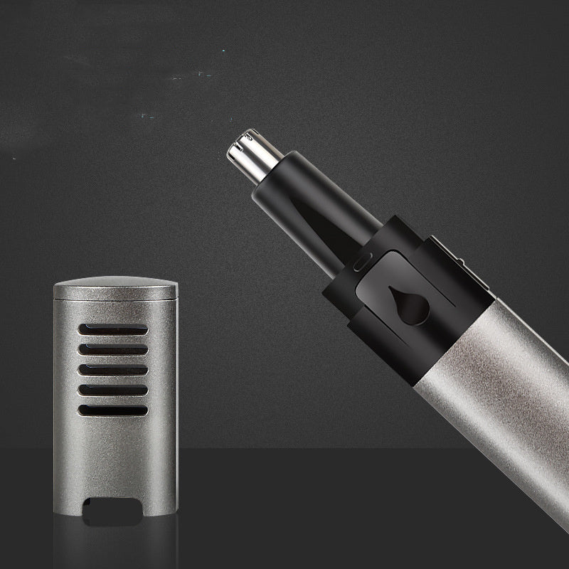 Metal Aluminum Tube Body Nose Hair Shaving Device USB Rechargeable