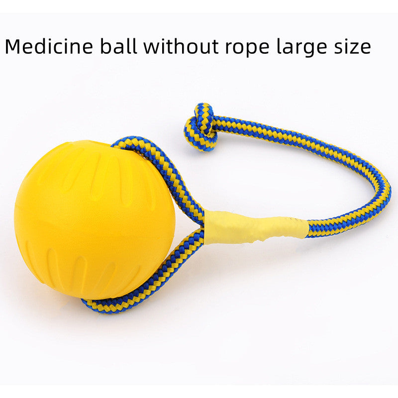 EVA Floating Pet Dog Training Ball Puppy Bite Resistant Ball With Rope Pet Training Ball Chew Toys For Pet Supplies