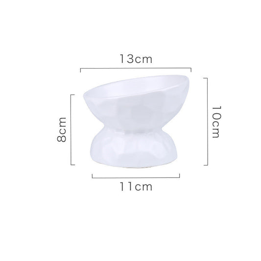 Ceramic Cat Bowl With High Feet To Protect Cervical Vertebrae Pets