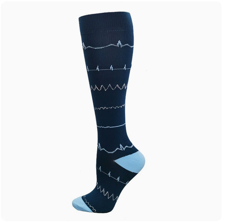 Sports Compression Stockings Multi-color Men's And Women's Outdoor Running Stockings