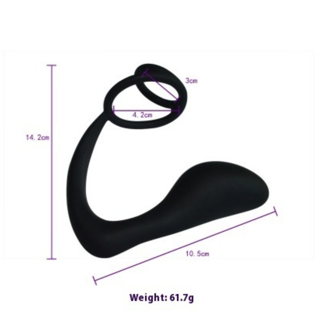 G-spot Anus Massager Butt Plug Men's Horseshoe Ring Anal Comrade Adult Sex Product