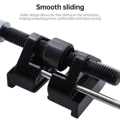 Chisel sharpening guide, knife sharpener, chisel blade, projection sharpener, template, roller, sharpening stone