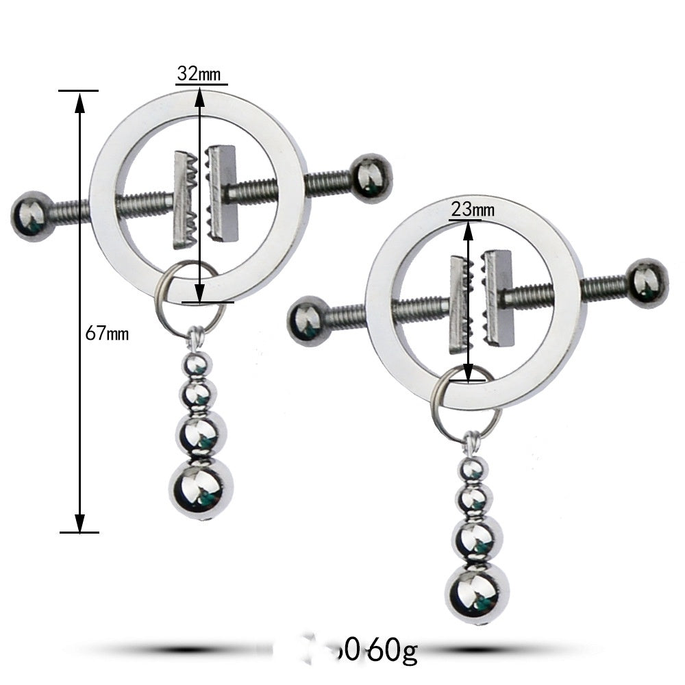 Metal Toys Silver Nipple Clamp Crab Butterfly Clip Pendant Silver Calabash Pendent