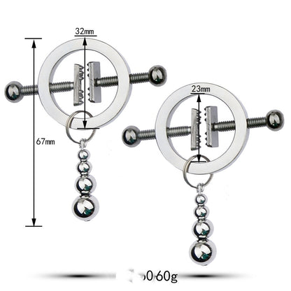 Metal Toys Silver Nipple Clamp Crab Butterfly Clip Pendant Silver Calabash Pendent