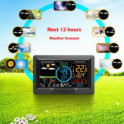Multifunctional Professional Weather Station Temperature And Humidity Wind Speed Rainfall Detection Weather Forecast Bell