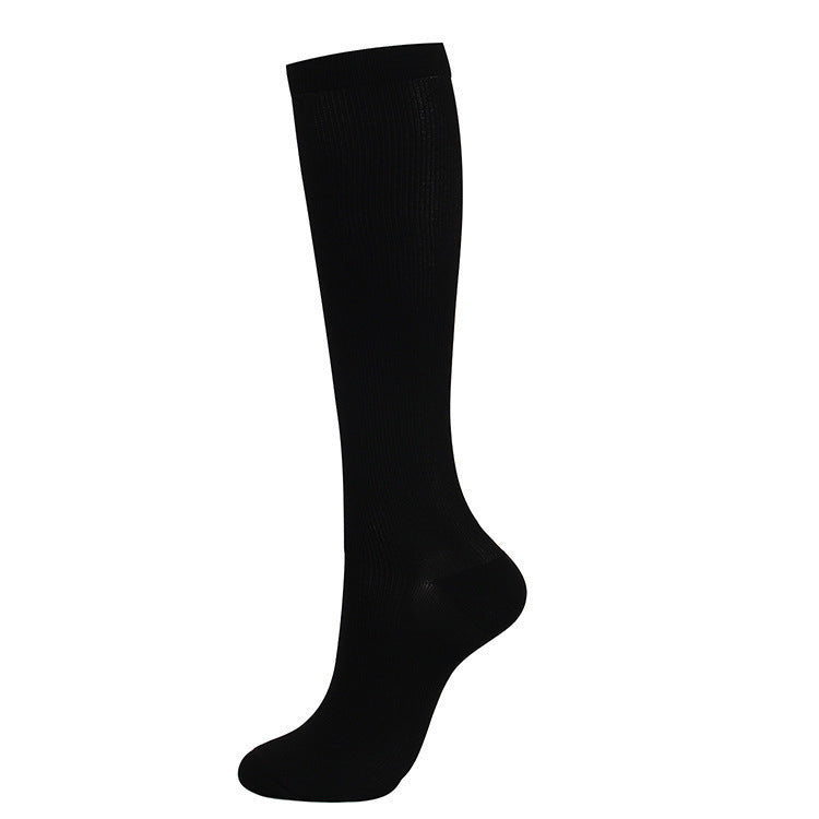 Copper Fiber Compression Socks Nylon Nylon Pressure Outdoor Sports Socks Multi-color Sequential Socks