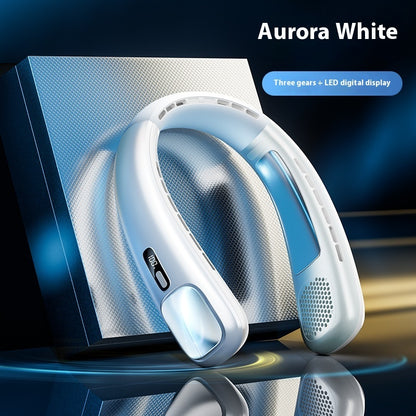 Usb Rechargeable Long Endurance Mute Leaf-free Halter Little Fan Portable Outdoor