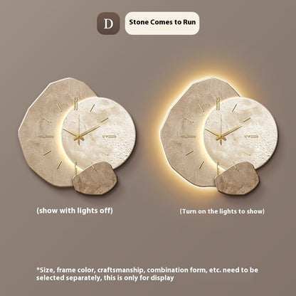 Lucky Stone Restaurant Clock Wall Clock