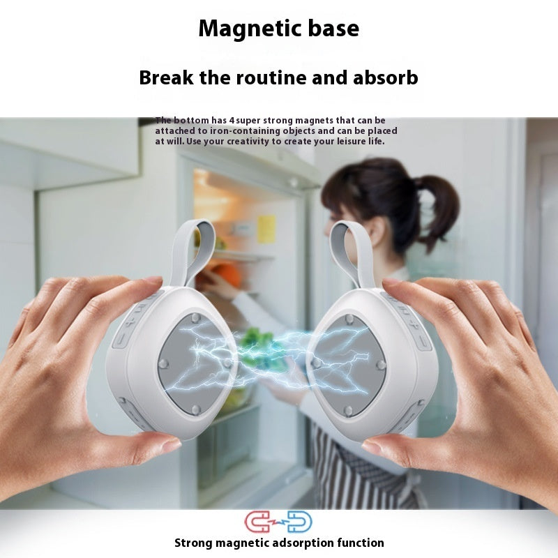 Wireless Bluetooth Mini Speaker Portable Fabric Waterproof Card Magnetic Suction