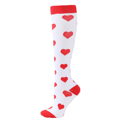 Sports Compression Socks Pattern Stretch Stockings