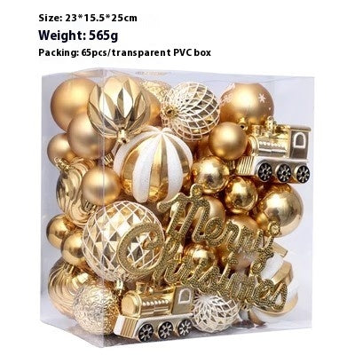 Christmas Decorations 6CM Painted PET