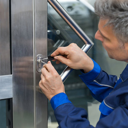 Essential stainless - steel multi - tool: quick - flip grav pick, door keys, lock rake. Durable.