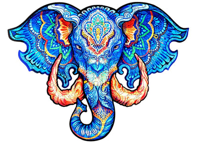 Each Piece Is Animal Shaped Christmas Gift Colorful Elephant Turtle Wooden Jigsaw Puzzles