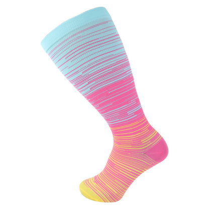 Male And Female Personality Printed Compression Socks