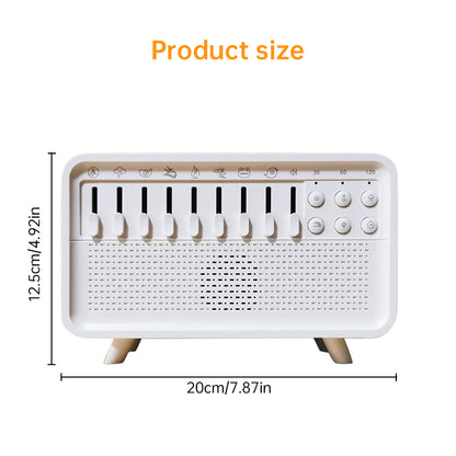 8 - Adjustable - White - Noise Air Aroma Diffuser Humidifier with Night Light and Bluetooth Speaker