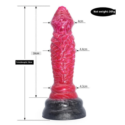 Colored Dildo Animal Like Penis Masturbator Irregular Anal Plug